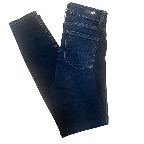 KUT FROM THE KLOTH 👖 HIGH RISE FAB AB SKINNY Dark Blue Denim Jeans - Picture 10 of 11